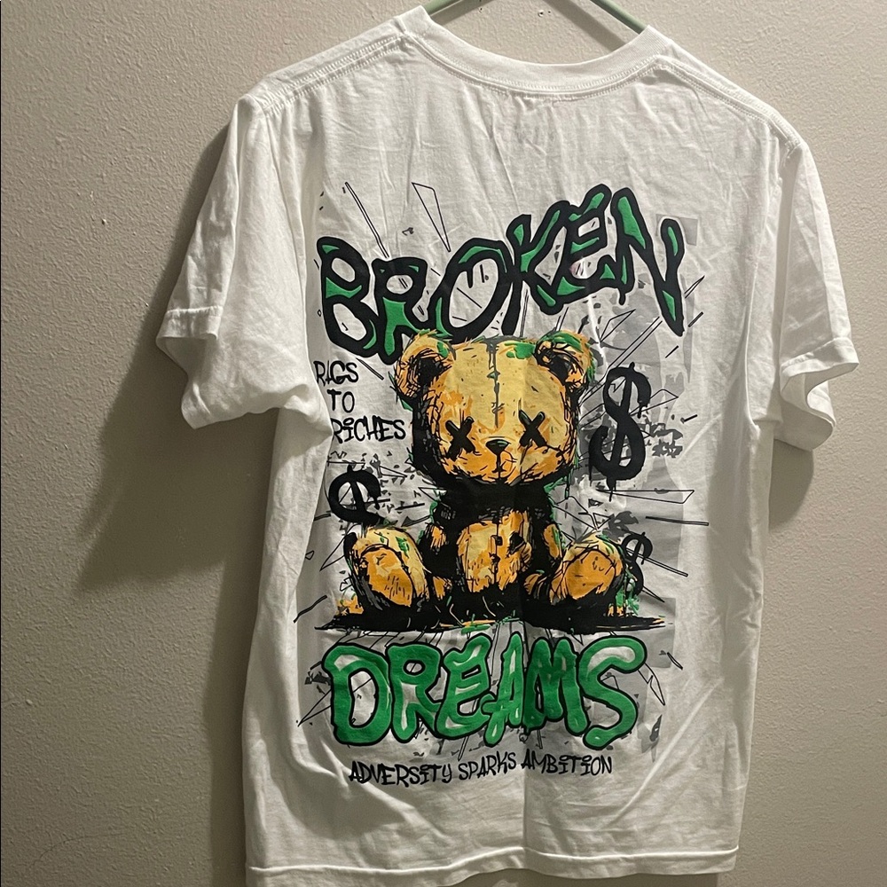 Broken Dreams Bear Design T Shirt